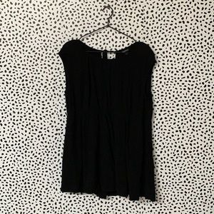 Torrid Black Babydoll Style Tunic Top Sz 1